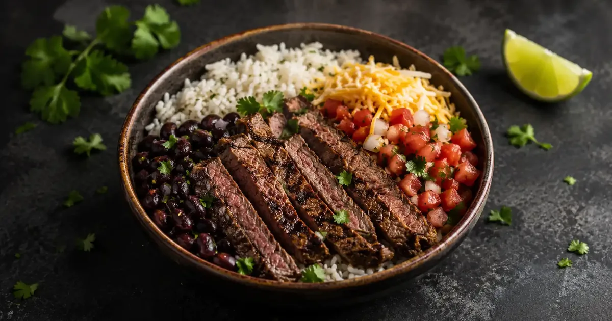 chipotle steak bowl calories